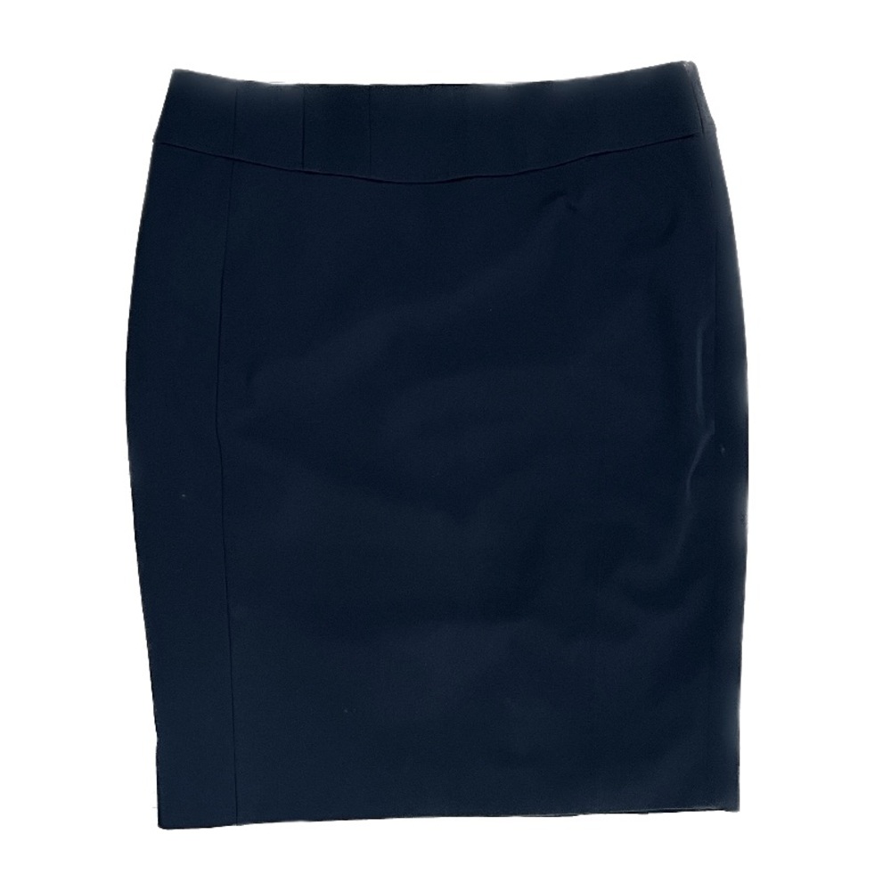 Ted Baker London Microfiber Black Poly Midi Pencil Skirt